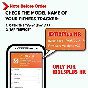 Id115Plus HR Very Fit Pro Bands Replacement Strap for Veryfitpro, Letscom, Lintelek Fitness Trackers - Purple and Black - Melillo EnterprisesActivity & Fitness TrackersExercise & FitnessFitness Technology